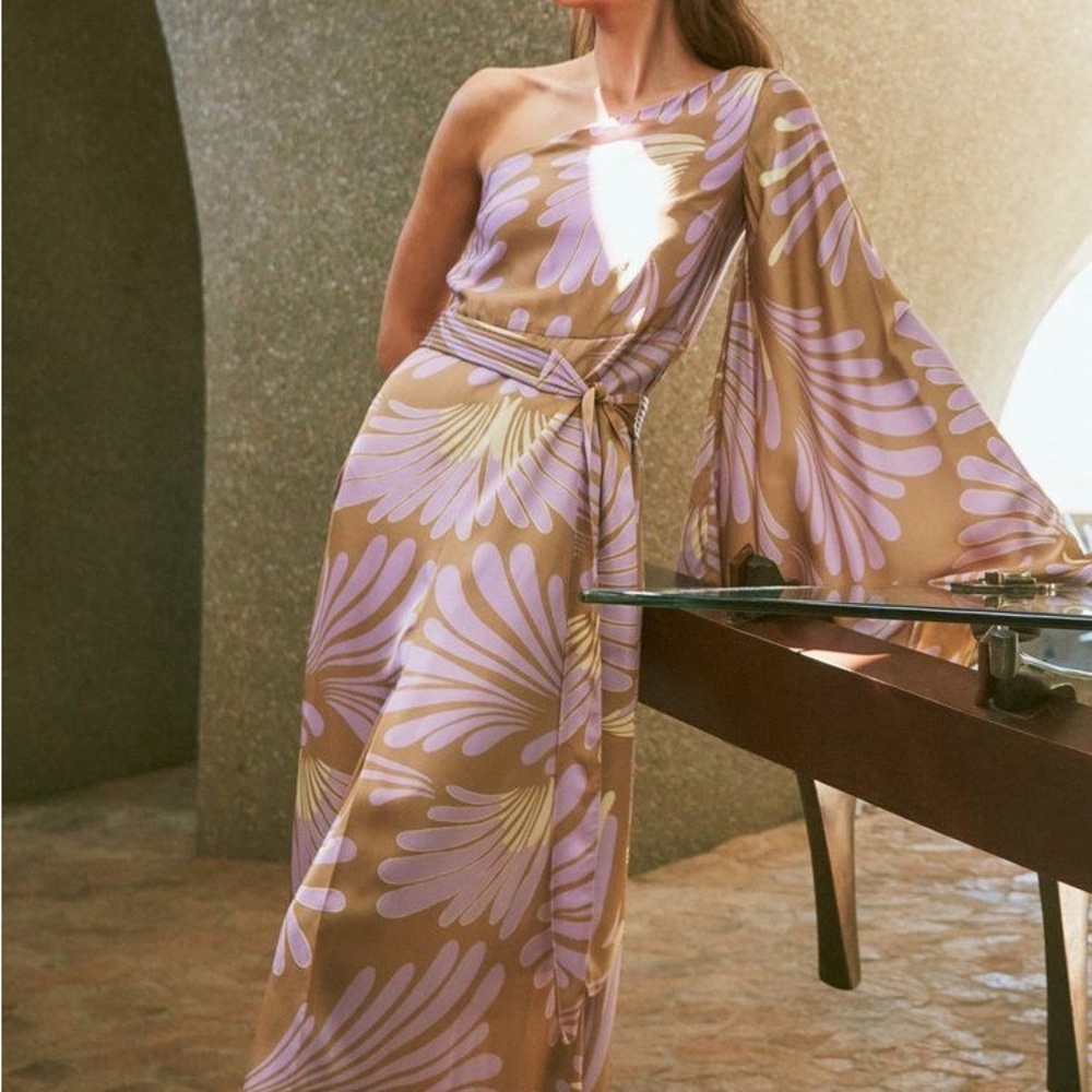Alexis Lio one shoulder Maxi dress Size S